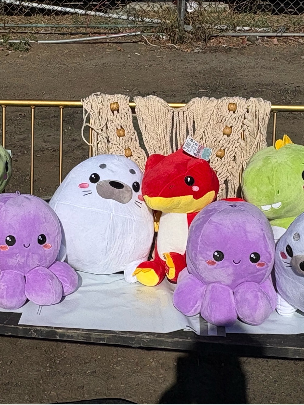 Red and Yellow Plush Dragon Stuffed Animal - Cute Cuddly Toy